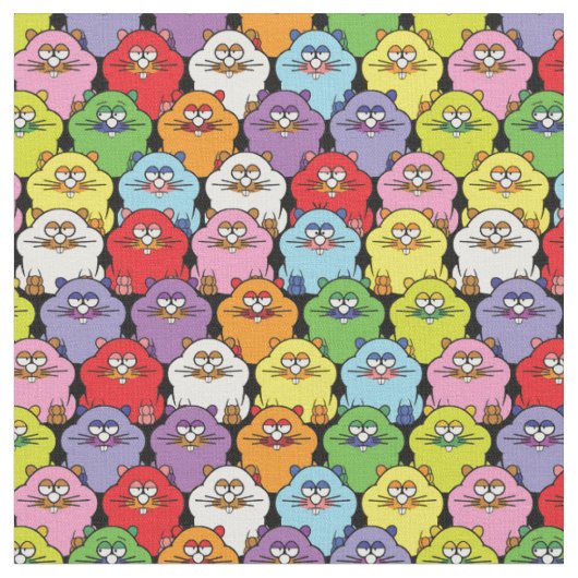可愛すごいいハムスター ファブリック (クローズアップ)