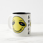 可愛すごいいバニーマグ – かわいいパステルコーヒーカップ ツートーンマグカップ (正面左)