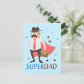 可愛すごいいヒーローキャラクターはがき付きパパ ポストカード (スタンド正面)