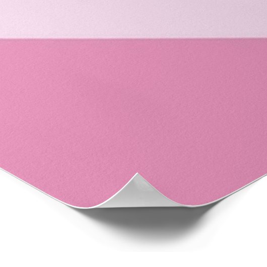 可愛すごいいピンクパワープフガールズラブハートパター ポスター (角)