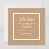 可愛すごいいベビーシャワー招待状 招待状 (裏面)