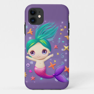 可愛すごいいベビー人魚 iPhone 11 ケース