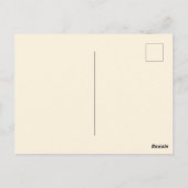 可愛すごいいラマ挨拶はがき ポストカード (裏面)