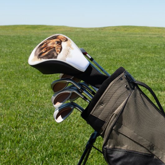 可愛すごいい天使の眠る子犬ダックスシャント犬002 ゴルフヘッドカバー (インサイチュ)