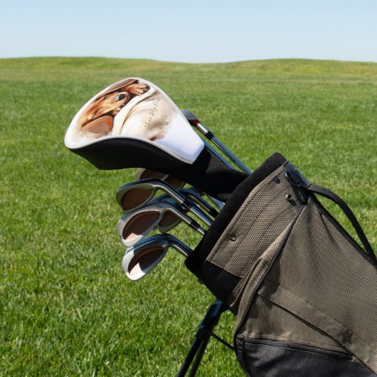 可愛すごいい天使の眠る子犬ダックスント犬003 ゴルフヘッドカバー (インサイチュ)