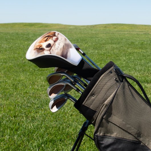 可愛すごいい天使の眠る子犬Beagle犬005 ゴルフヘッドカバー (インサイチュ)