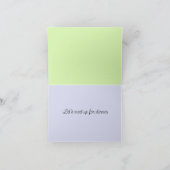 可愛すごいい子犬の折り返しグリーティングカード カード (内部)