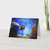 可愛すごいい猫おもしろいハッピーバースデー カード (正面)