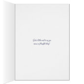 可愛すごいい猫と考える蝶のカード (内側 (右))