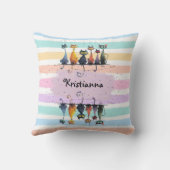 可愛すごいい猫熱狂する名枠デザイン クッション (裏面)