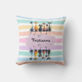 可愛すごいい猫熱狂する名枠デザイン クッション (正面)