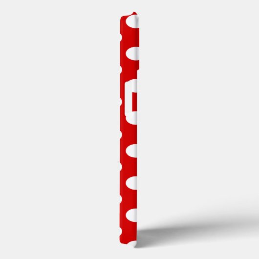 可愛すごいい白と赤の水玉模様 Case-Mate iPhoneケース (裏面 / 右)