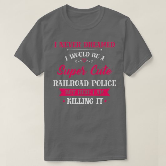 可愛すごいい鉄道警察 Tシャツ (デザイン正面)