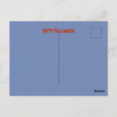 可愛すごいい魔女と猫と犬のハロウィン ポストカード (裏面)