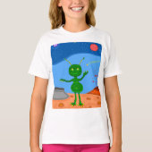 可愛すてきいエイリアン Tシャツ (正面)