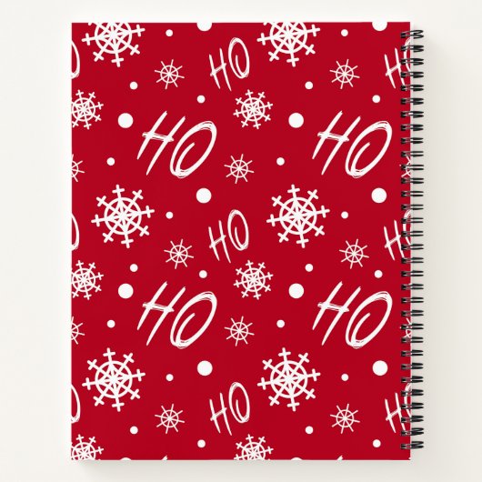 可愛すてきいクリスマスサンタ猫 ノートブック (裏面)