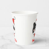 可愛すてきいクリスマスサンタ猫 紙コップ (右)