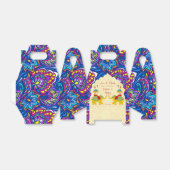 可愛すてきい結婚インディアンゾウは黄色い青 フェイバーボックス (折り畳みなし)