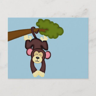 可愛つるいサル ポストカード