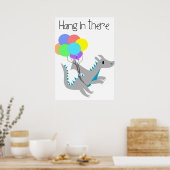 可愛つるいドラゴンオフィスのポスター ポスター (キッチン)