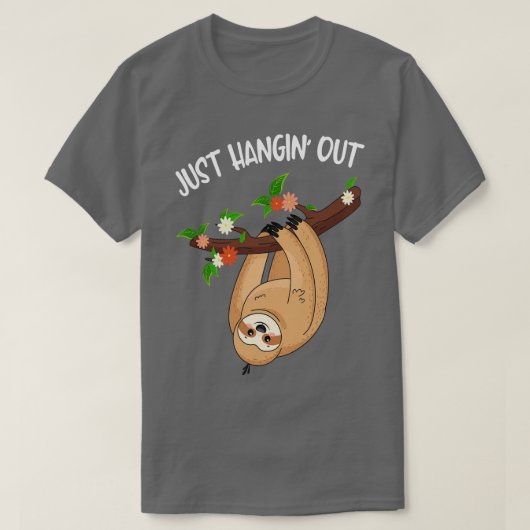 可愛ぶら下がったいおもしろいナマズ Tシャツ (デザイン正面)
