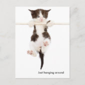 可愛ぶら下がったいのまわりに ポストカード (正面)