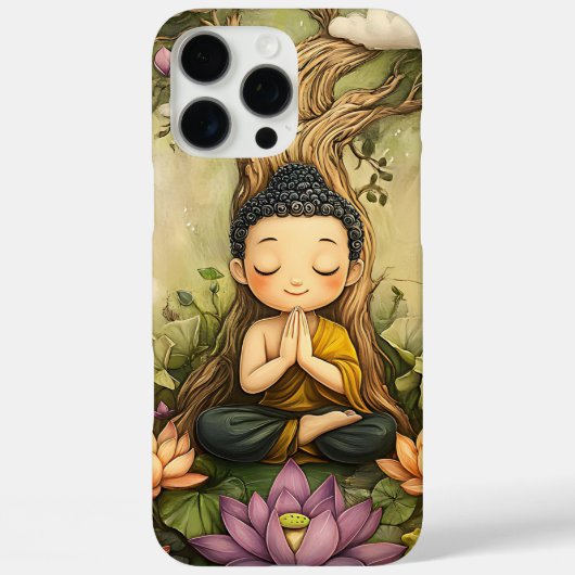 可愛めい想い仏 | ゼンロータススピリチュアルアート Case-Mate iPhoneケース (裏面)