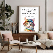 可愛もしいポスタおもしろいーがやる気を起こさせる話せる ポスター