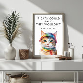 可愛もしいポスタおもしろいーがやる気を起こさせる話せる ポスター