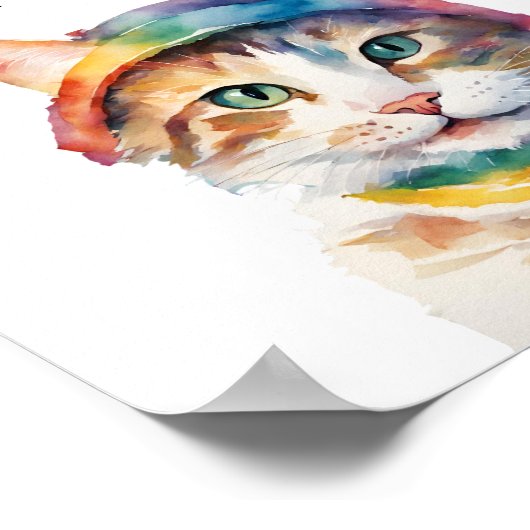 可愛もしいポスタおもしろいーがやる気を起こさせる話せる ポスター (角)