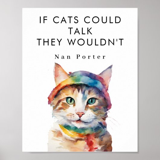 可愛もしいポスタおもしろいーがやる気を起こさせる話せる ポスター (正面)