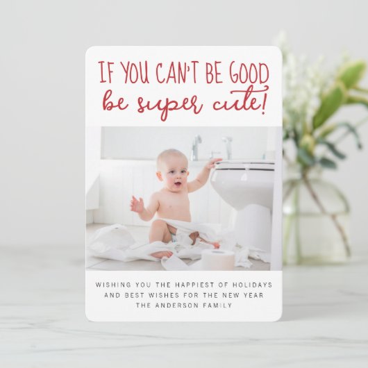 可愛もしい写真が似合わないおもしろい シーズンカード (スタンド正面)