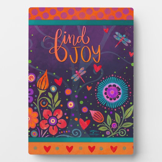 可愛やる気を起こさせるいシンプルおもしろいを見つカラフルける フォトプラーク (正面)