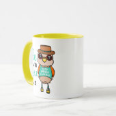 可愛やる気を起こさせるい鳥「自分でいること」マグカップ マグカップ (正面左)