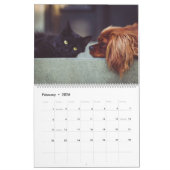 可愛よくはしゃぐいおもしろい猫の写真 カレンダー (2月 2026)