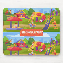 可愛よくはしゃぐいカラフルキッズプレイグラウンド