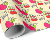 可愛らしいりんご園 ラッピングペーパー (ロールコーナー)