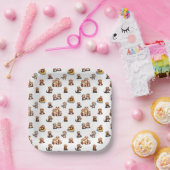 可愛らしいカワウソ！ ペーパープレート (パーティー)