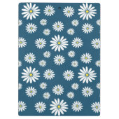 可愛らしいガーリートレンディー春デイジーパターン クリップボード (裏面)