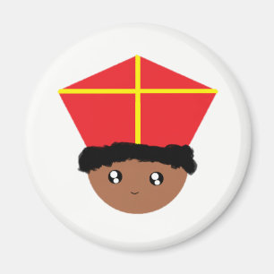 可愛らしいキッズアートセントニコラスMiter Zwarte Piet マグネット