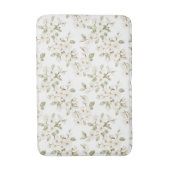 可愛らしいクリーム色の花咲く木 バスマット (正面縦)