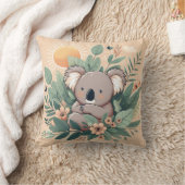 可愛らしいコアラのプラッシュ枕で寄り添う クッション (ブランケット)