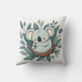 可愛らしいコアラのプラッシュ枕で寄り添う クッション (裏面)