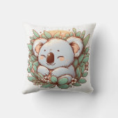 可愛らしいコアラのプラッシュ枕で寄り添う クッション (裏面)