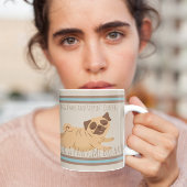 可愛らしいコーヒーマグとパグ コーヒーマグカップ