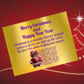 可愛らしいサンタ猫クリスマスポストカード ポストカード