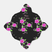 可愛らしいチョコレートピンク花咲きブラックフェイスボックス フェイバーボックス (折り畳みなし)