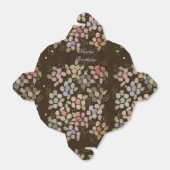 可愛らしいチョコレート花柄のお願い箱 フェイバーボックス (折り畳みなし)