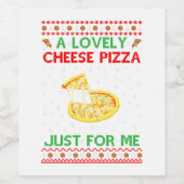 可愛らしいチーズピザシャツおもしろい単独Kevin X-Ma ワインラベル (シングルラベル)