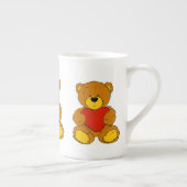可愛らしいテディ ボーンチャイナマグカップ (右)